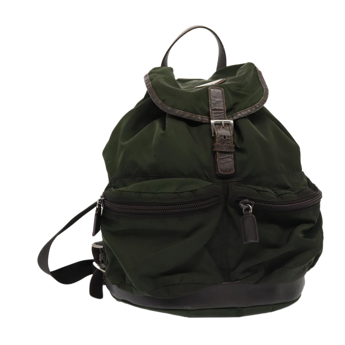 Luxury Prada Backpack Nylon Khaki  bs16433