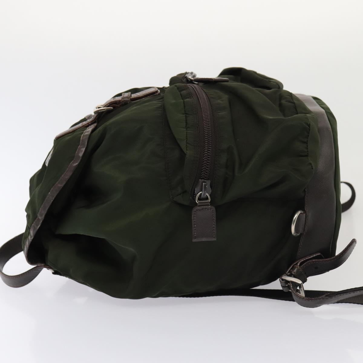 Luxury Prada Backpack Nylon Khaki  bs16433
