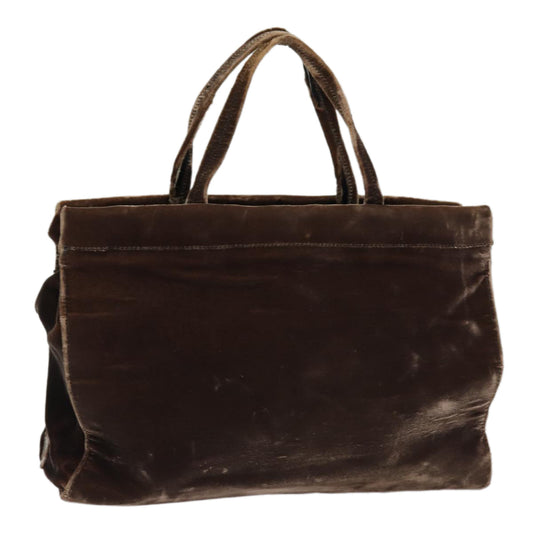 Luxury Prada Hand Bag Velor Brown  bs16438