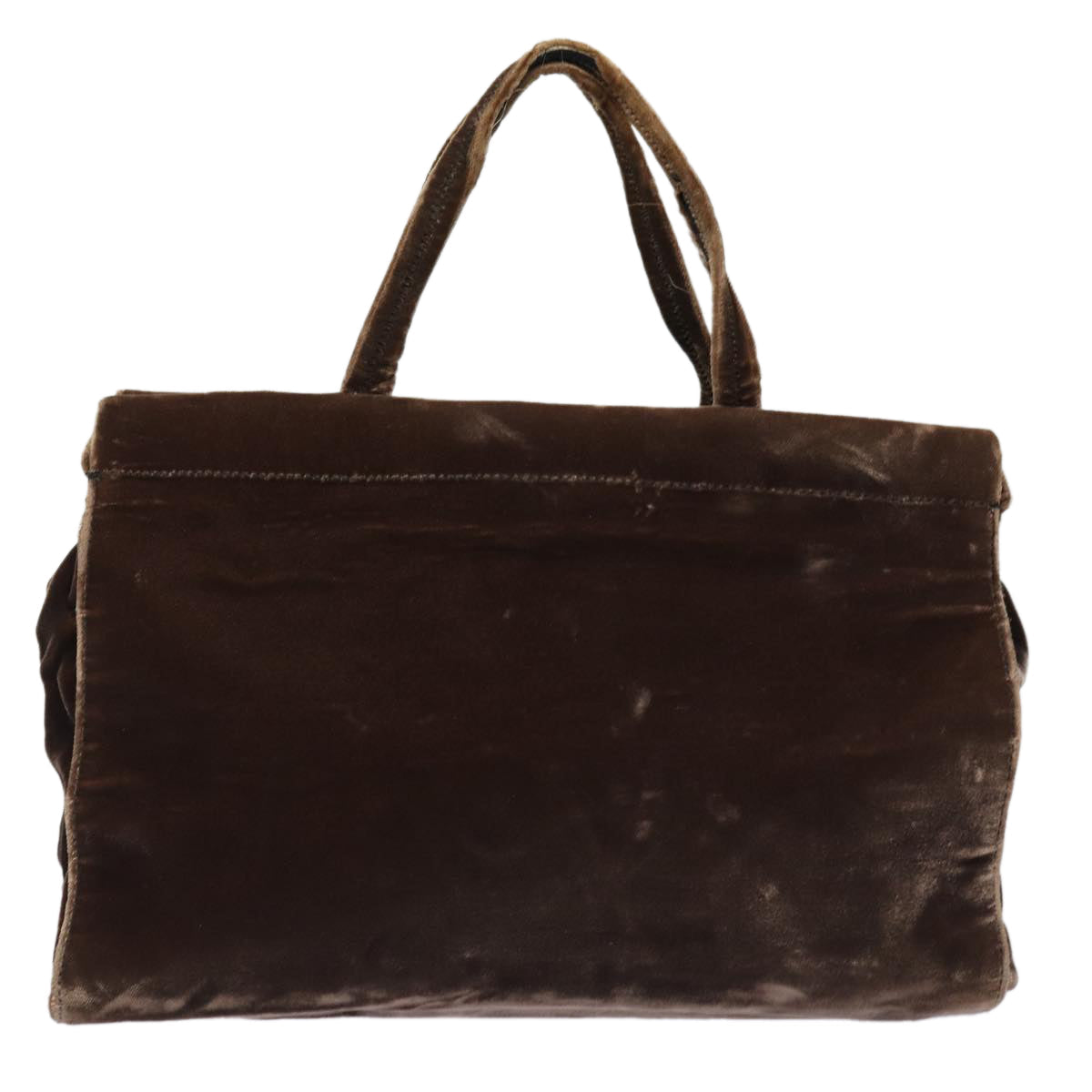 Luxury Prada Hand Bag Velor Brown  bs16438