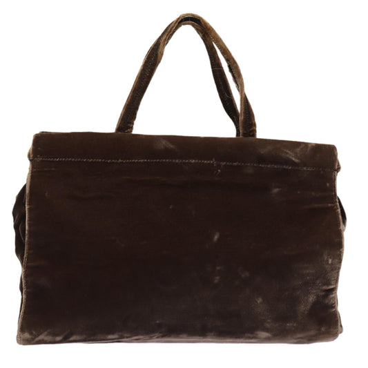 Luxury Prada Hand Bag Velor Brown  bs16438