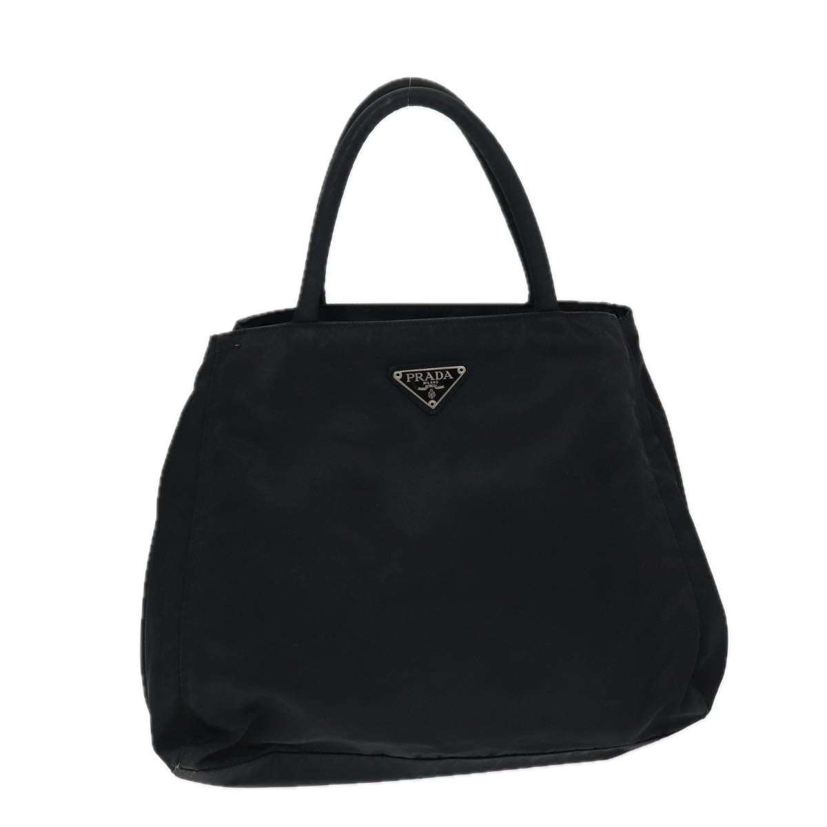 Luxury Prada Hand Bag Nylon Black Silver  bs16538
