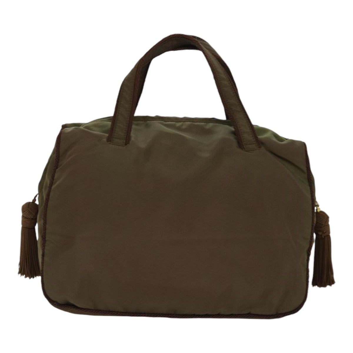 Luxury Prada Hand Bag Nylon Khaki Gold  bs16542