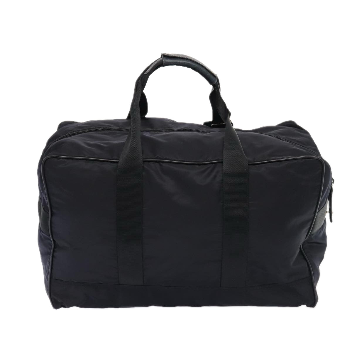 Luxury Prada Boston Bag Nylon Black Silver  bs16548