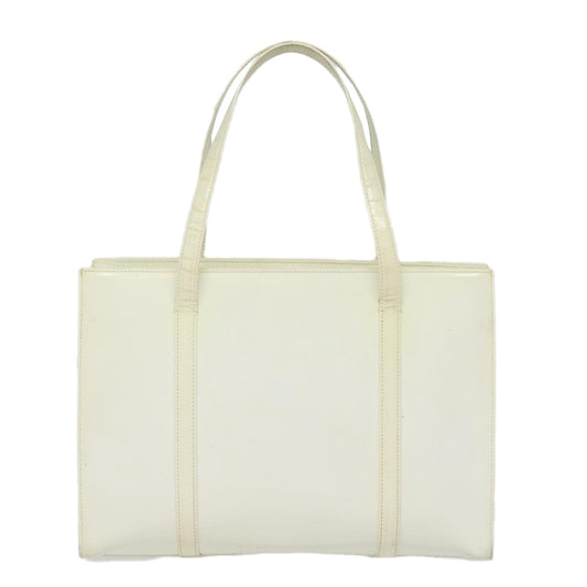 Luxury Prada Hand Bag Enamel Silver White  bs16621