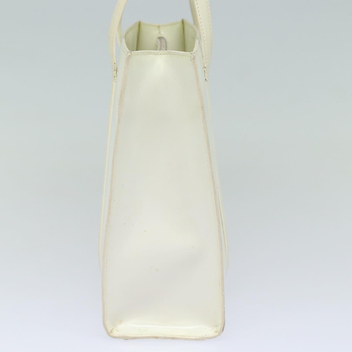 Luxury Prada Hand Bag Enamel Silver White  bs16621