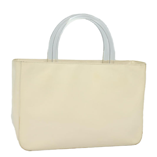 Luxury Prada Hand Bag Enamel Silver White  bs16622