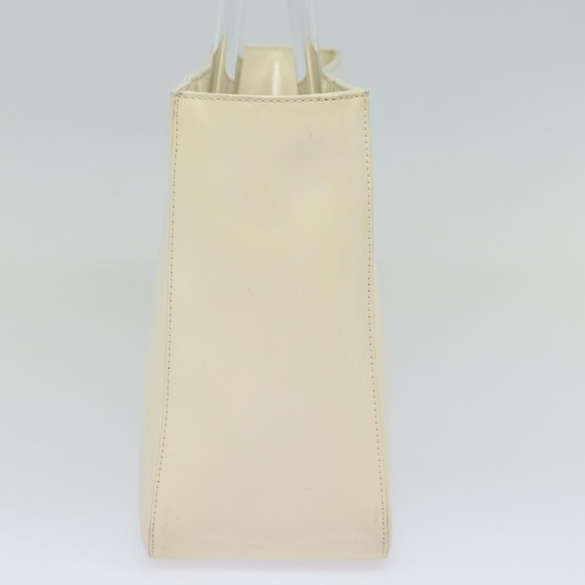Luxury Prada Hand Bag Enamel Silver White  bs16622
