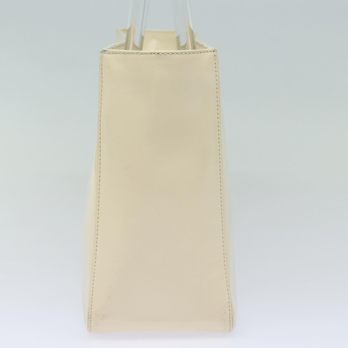 Luxury Prada Hand Bag Enamel Silver White  bs16622