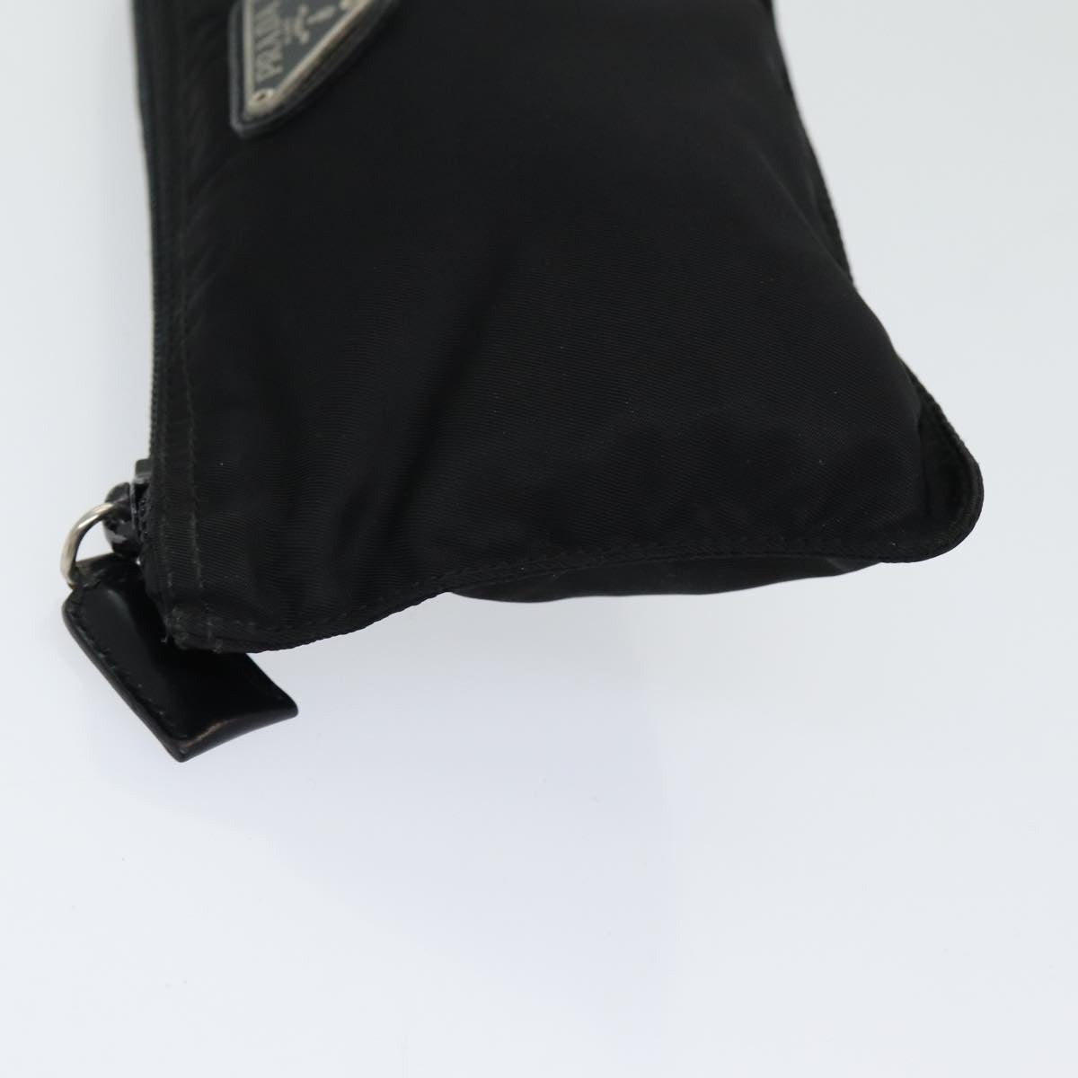 Luxury Prada Pouch Nylon Black Silver  bs16639