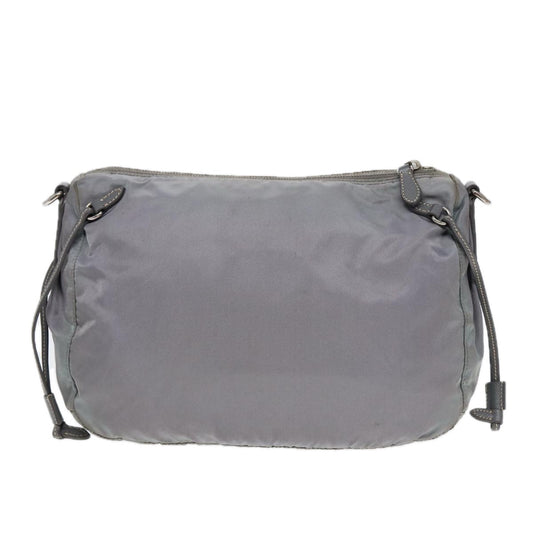 Luxury Prada Shoulder Bag Nylon Blue Silver  bs16712