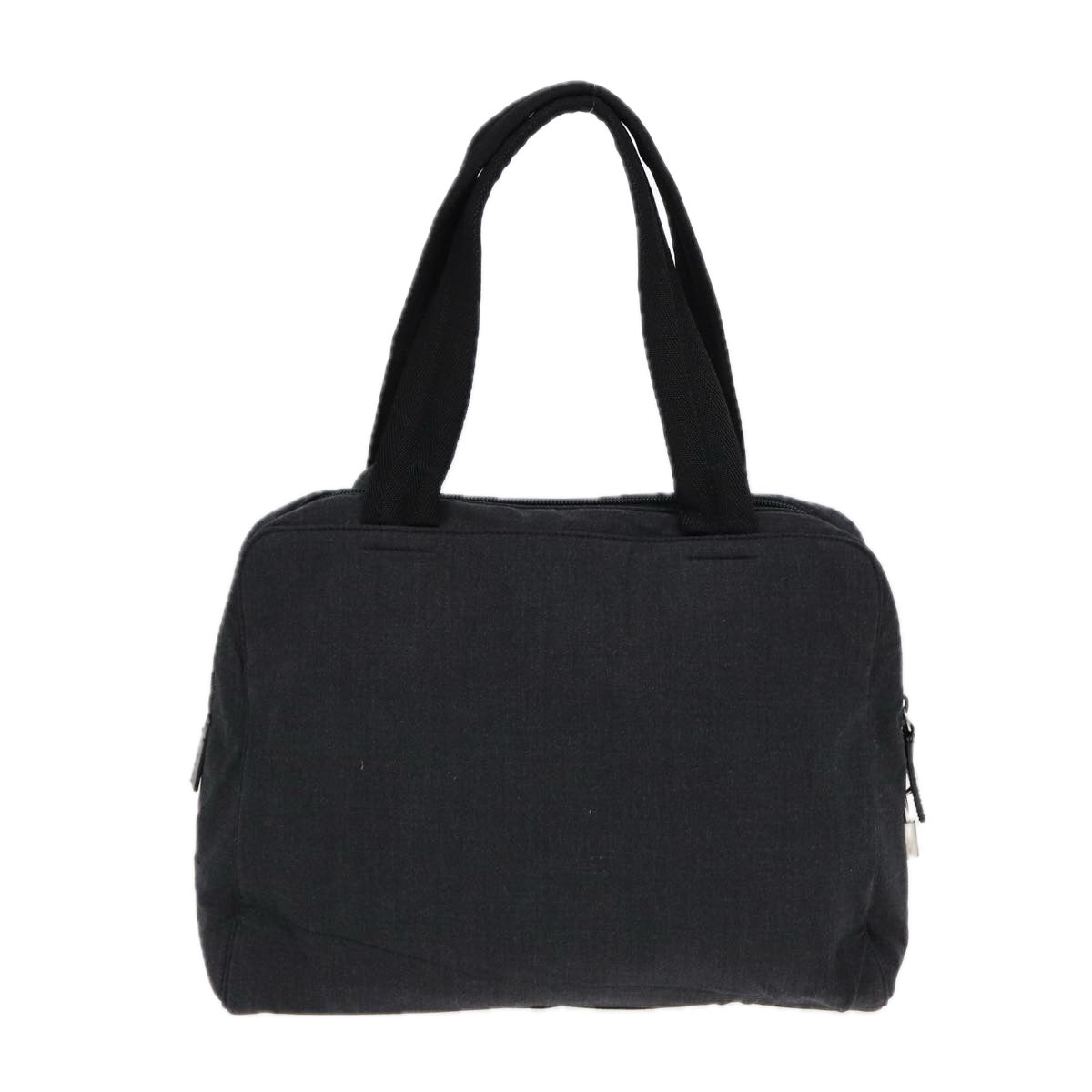 Luxury Prada Sports Hand Bag Canvas Gray Silver  bs16737