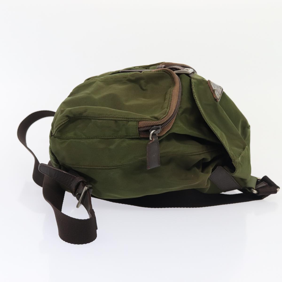 Luxury Prada Backpack Nylon Khaki  bs16830