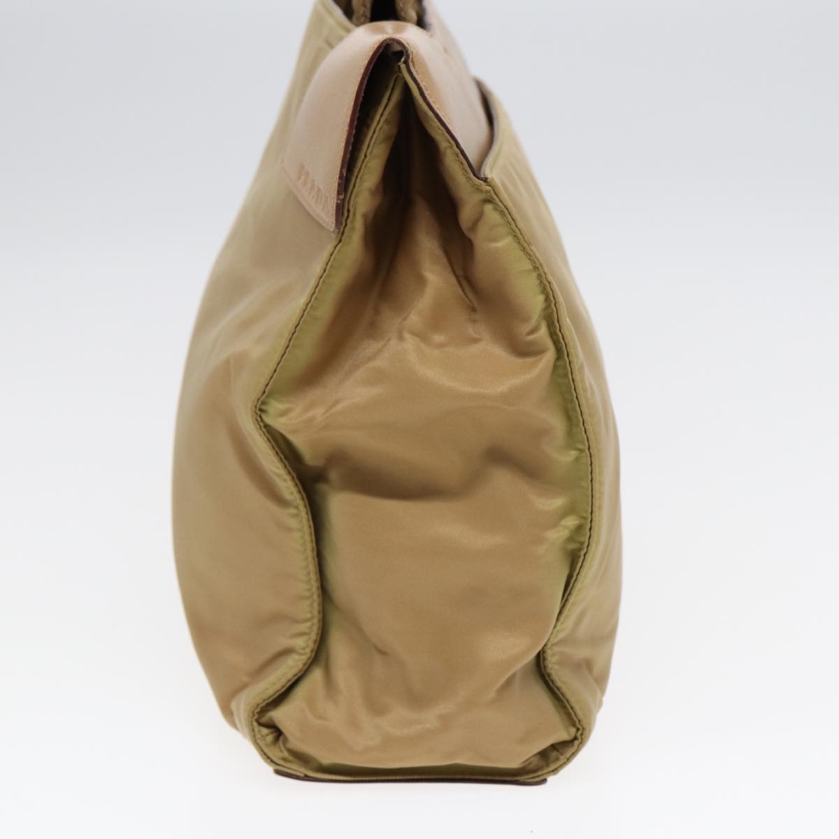 Luxury Prada Tote Bag Nylon Leather Beige Silver  bs16960