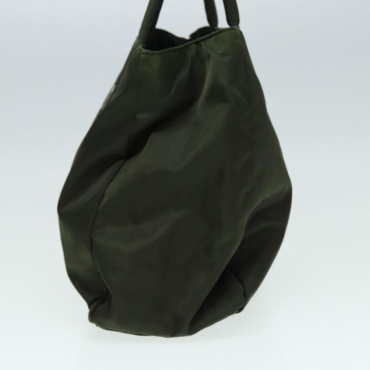 Luxury Prada Hand Bag Nylon Khaki Silver  bs16962