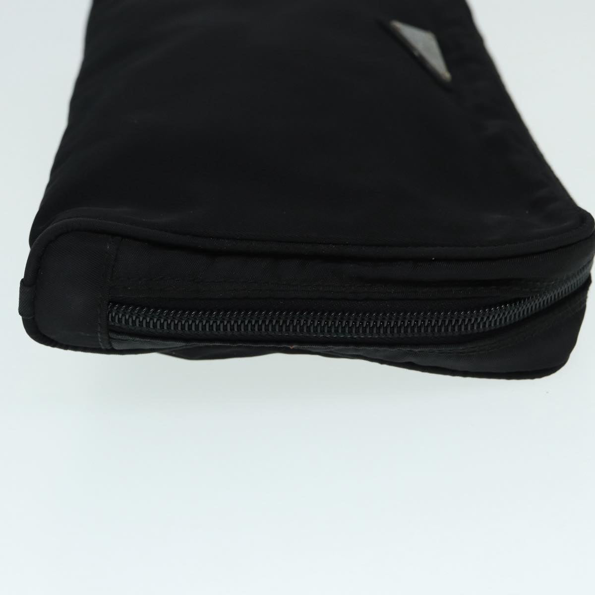 Luxury Prada Pouch Nylon Black Silver  bs16987