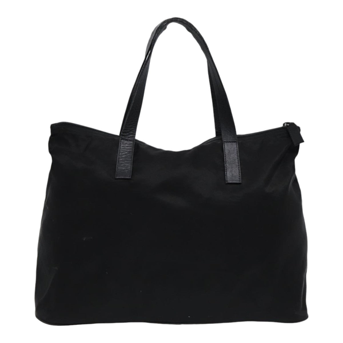 Luxury Prada Hand Bag Nylon Leather Black Silver  bs16988