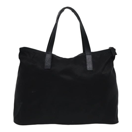 Luxury Prada Hand Bag Nylon Leather Black Silver  bs16988