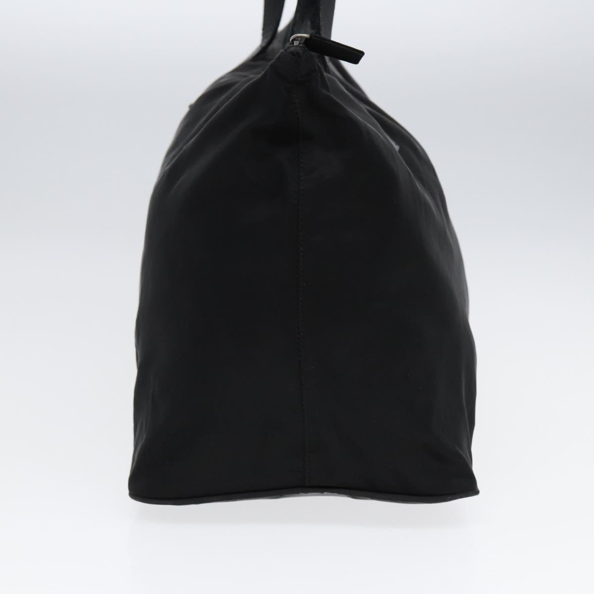Luxury Prada Hand Bag Nylon Leather Black Silver  bs16988