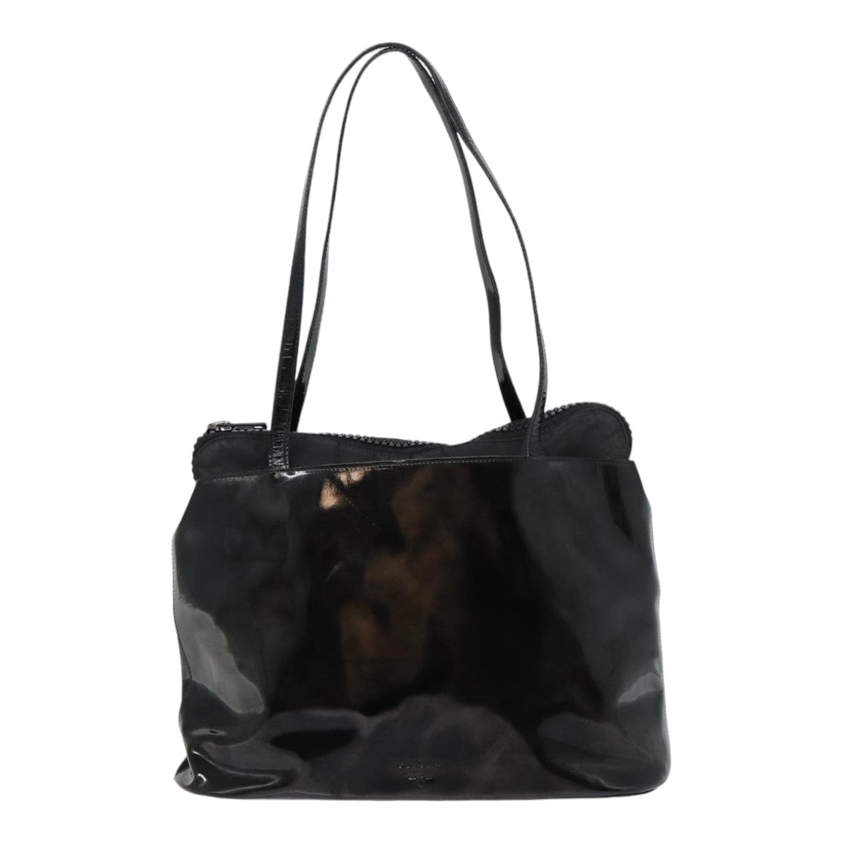 Luxury Prada Tote Bag Enamel Black  bs17012