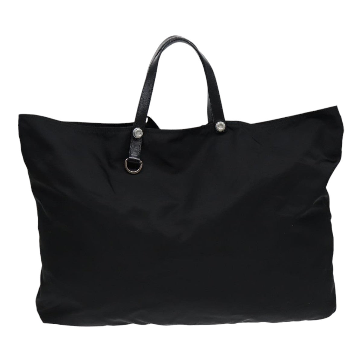 Luxury Prada Tote Bag Nylon Black Silver  bs17013