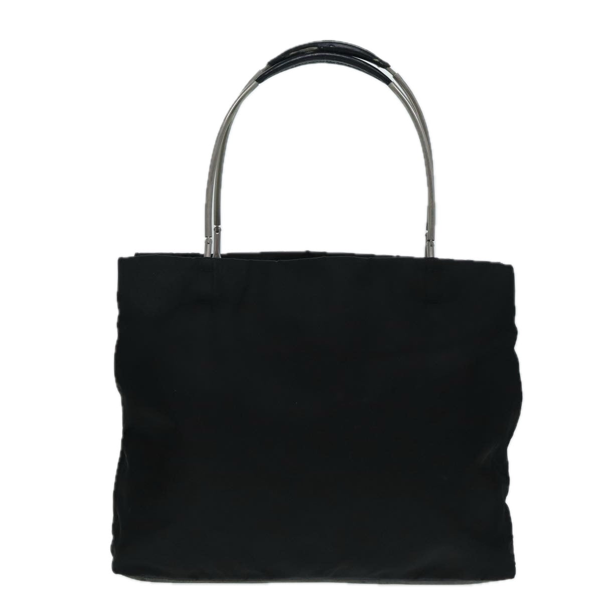 Luxury Prada Hand Bag Nylon Black Silver  bs17017