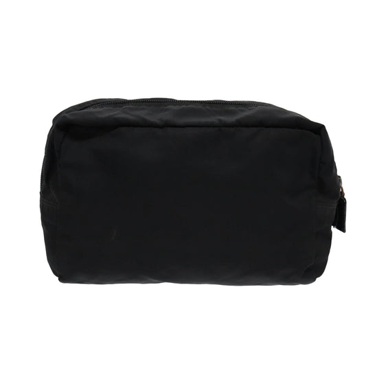 Luxury Prada Pouch Nylon Black Silver  bs17057