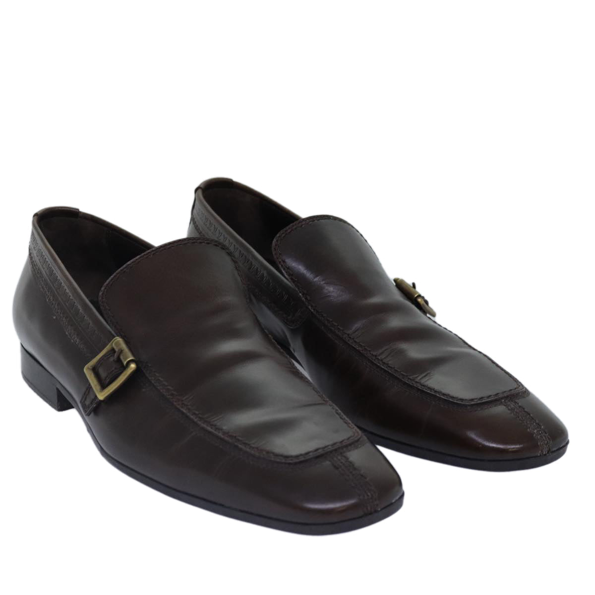 LOUIS VUITTON shoes Leather 7 Brown LV bs17139