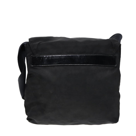 Luxury Prada Shoulder Bag Nylon Black Silver  bs17229