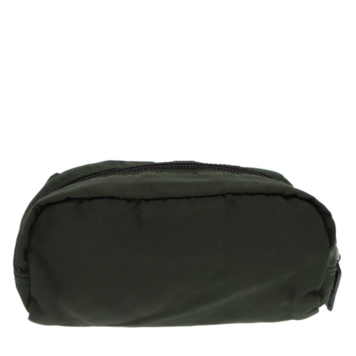 Luxury Prada Pouch Nylon Khaki Silver  bs17232