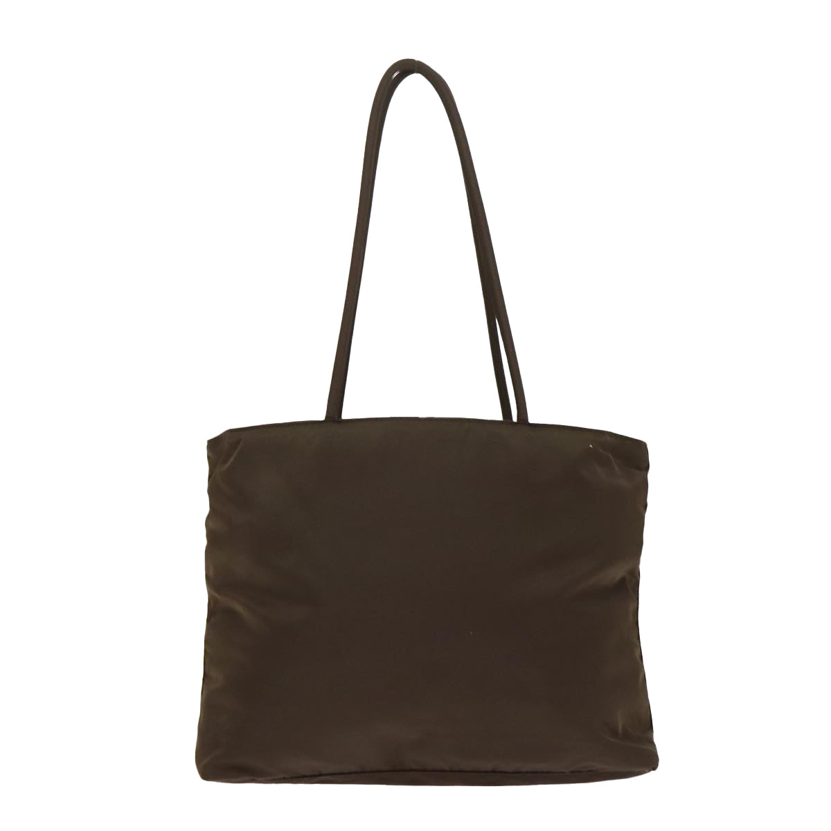 Luxury Prada Tote Bag Nylon Brown Silver  bs17233