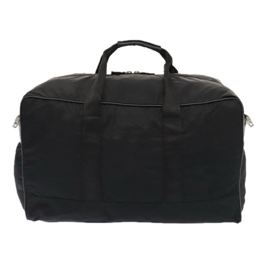 Luxury Prada Boston Bag Nylon Black Silver  bs17239