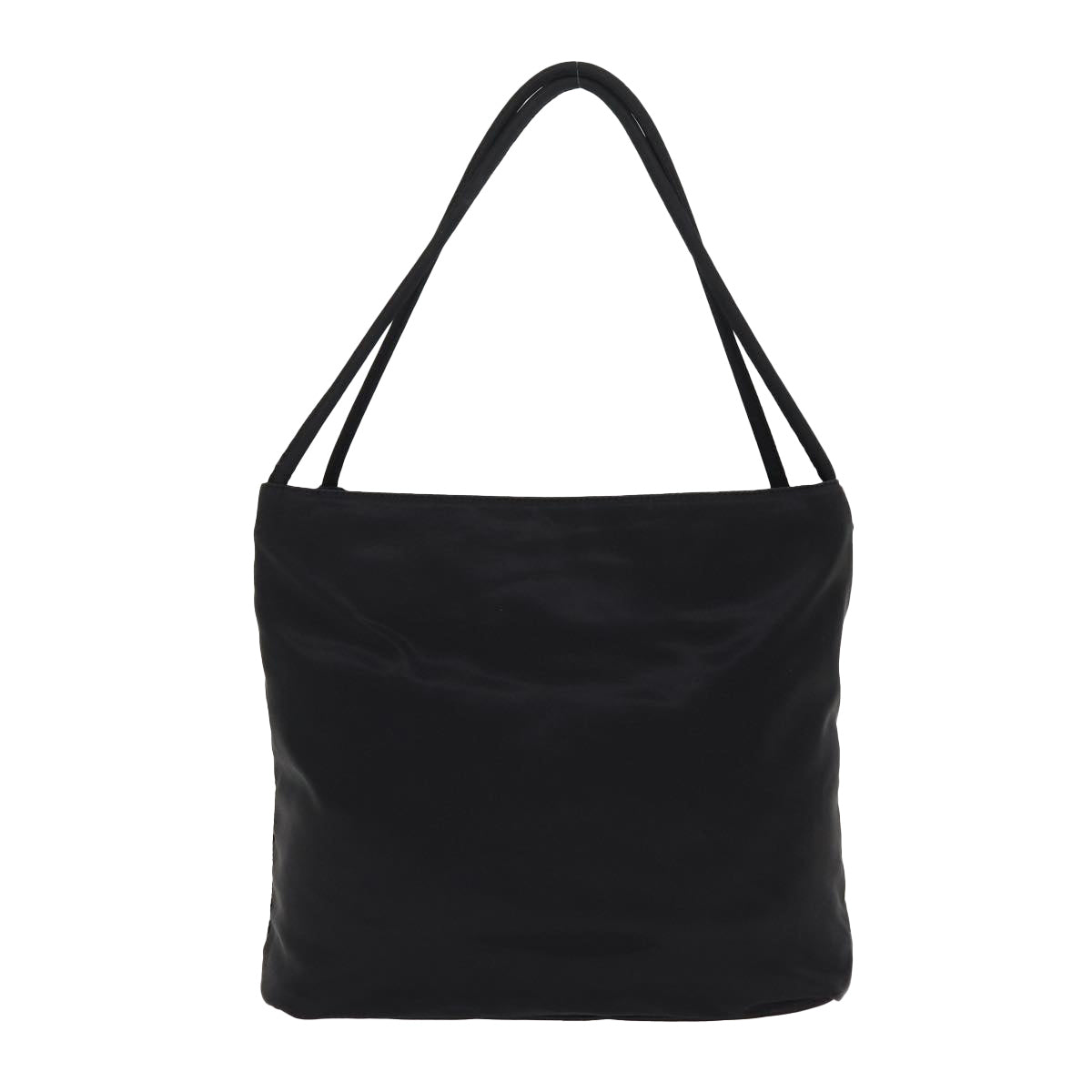 Luxury Prada Tote Bag Nylon Black Silver  bs17242
