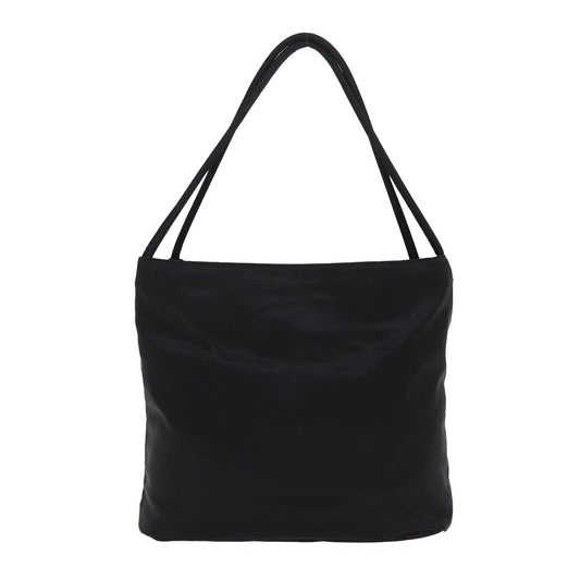 Luxury Prada Tote Bag Nylon Black Silver  bs17242