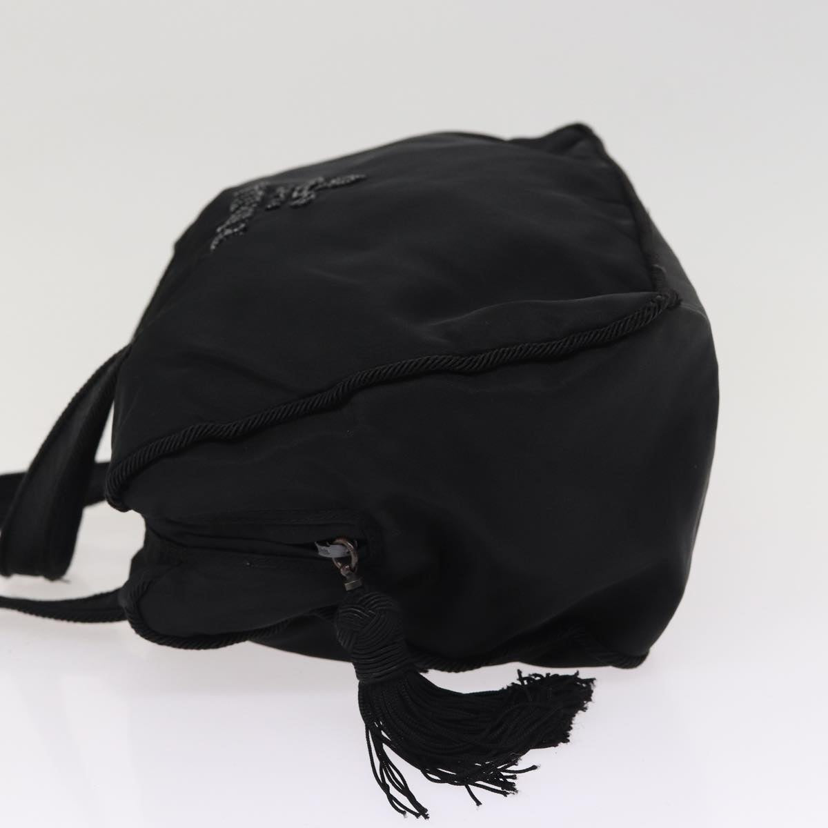 Luxury Prada Hand Bag Nylon Black Silver  bs17243