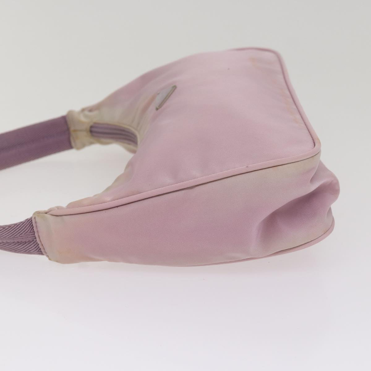Luxury Prada Mini Hand Bag Nylon Pink Silver  bs17283
