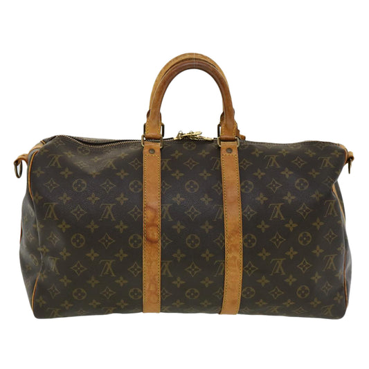 LOUIS VUITTON Monogram Keepall Bandouliere 45 Boston Bag M41418 LV bs1733