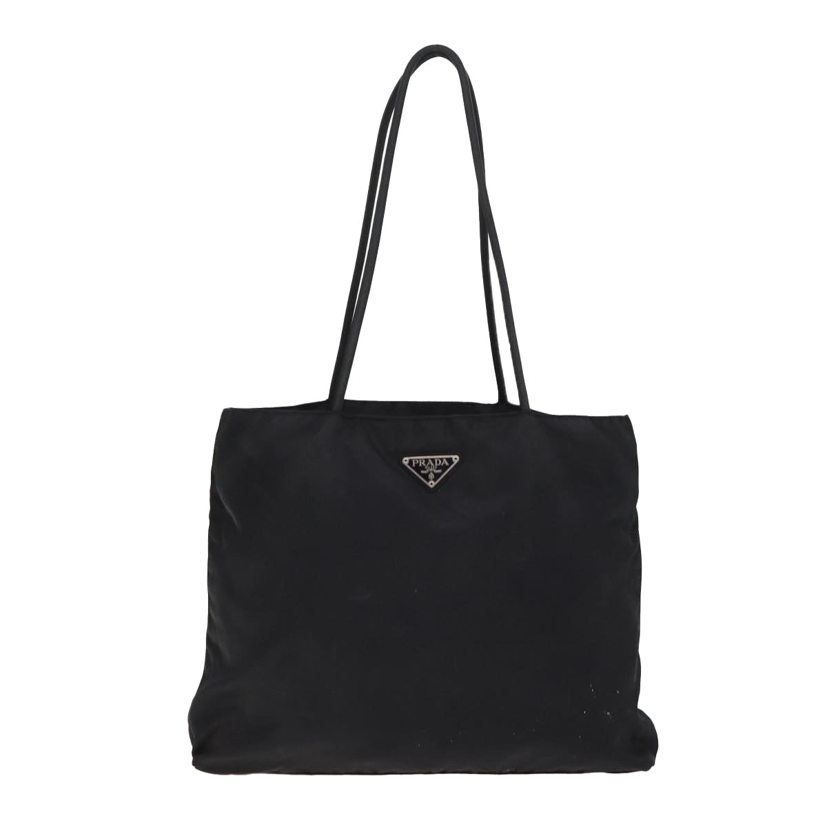 Luxury Prada Tote Bag Nylon Black Silver  bs17338
