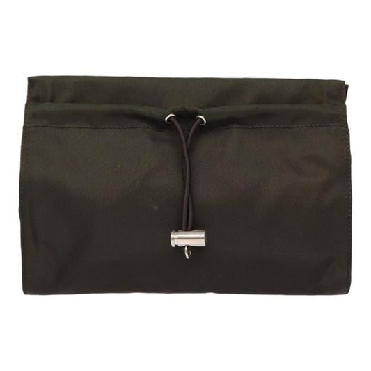 Luxury Prada Pouch Nylon Khaki Silver  bs17339