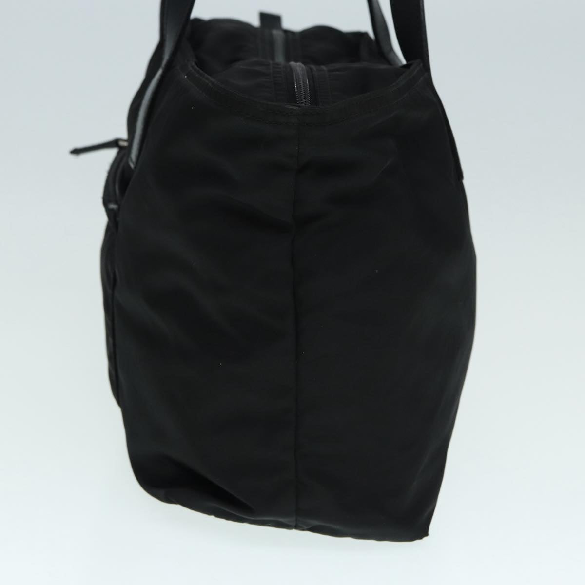 Luxury Prada Tote Bag Nylon Black Silver  bs17347