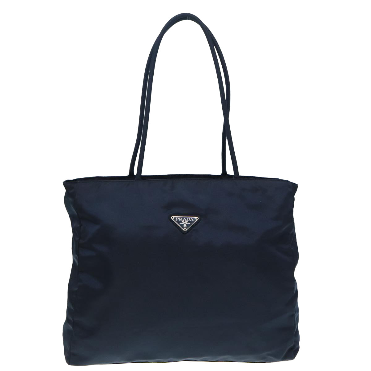 Luxury Prada Tote Bag Nylon Black Silver  bs17445