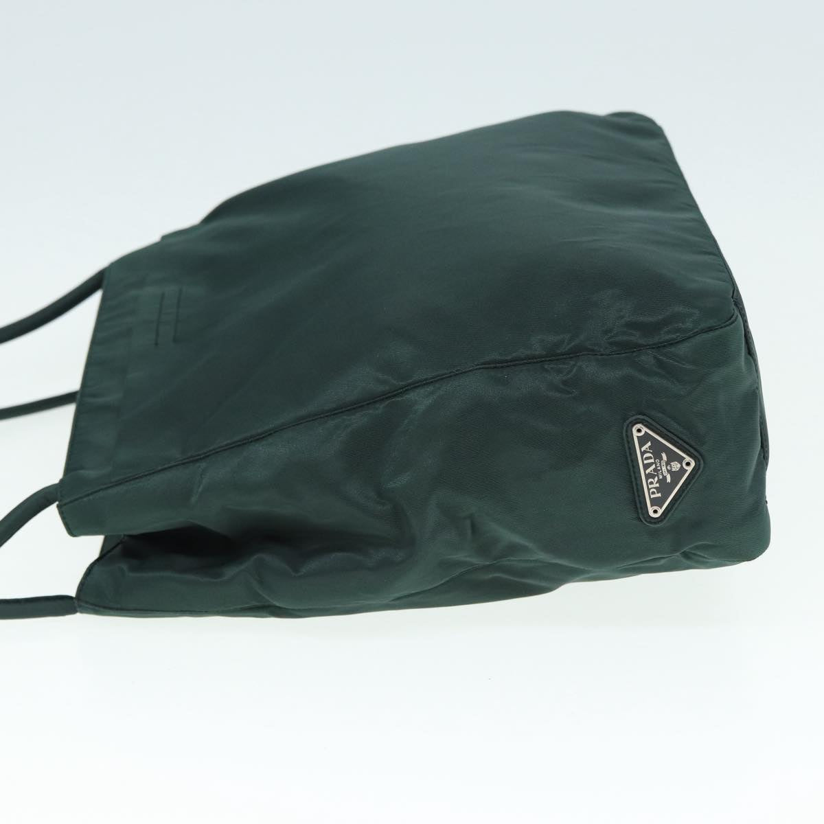 Luxury Prada Hand Bag Nylon Green Silver  bs17499