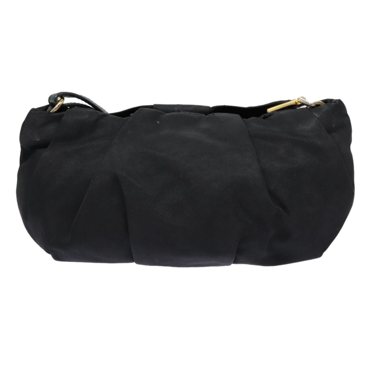 Luxury Prada Pouch Nylon Black Gold  bs17502