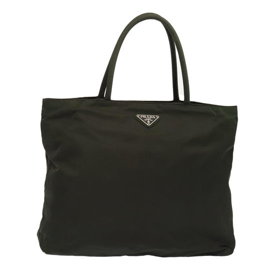 Luxury Prada Hand Bag Nylon Green Silver  bs17514
