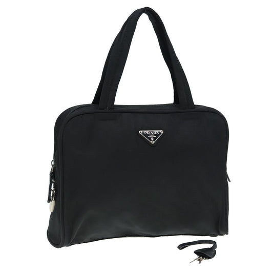 Luxury Prada Hand Bag Nylon Black Silver  bs17516