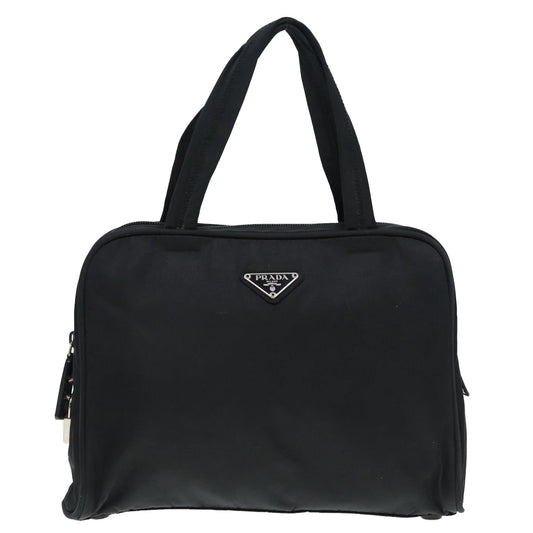 Luxury Prada Hand Bag Nylon Black Silver  bs17516