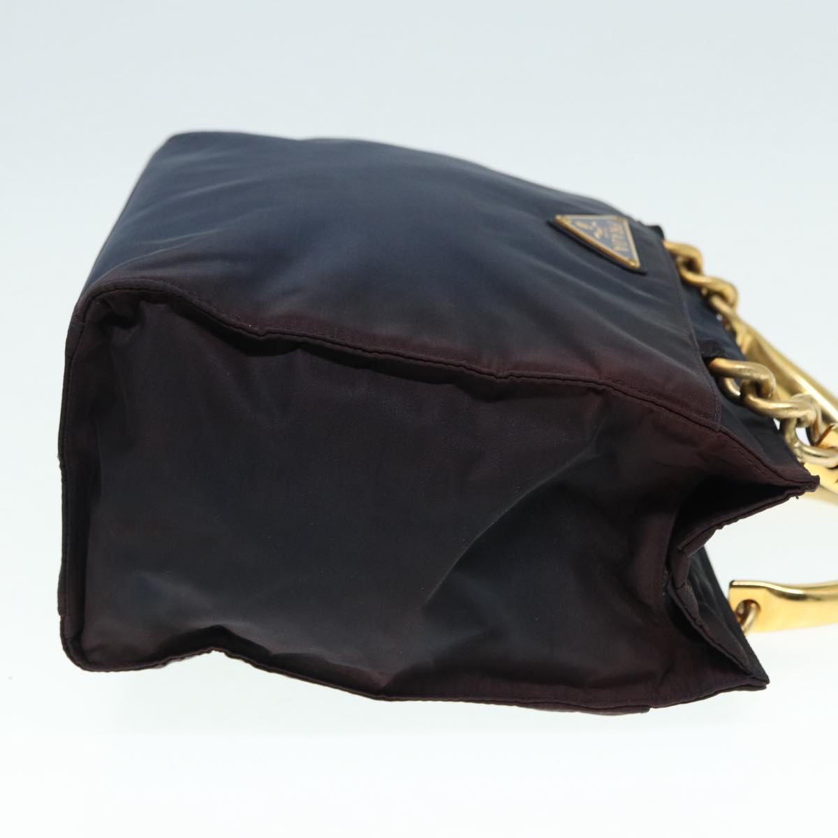 Luxury Prada Hand Bag Nylon Navy Gold  bs17517
