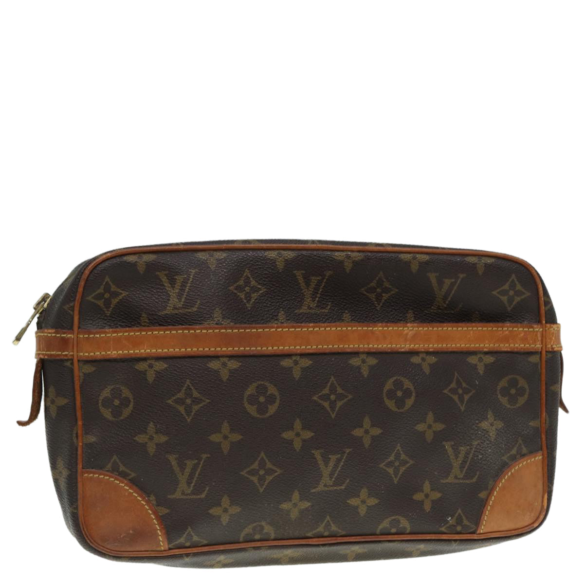 LOUIS VUITTON Monogram Compiegne 28 Clutch Bag M51845 LV bs17563