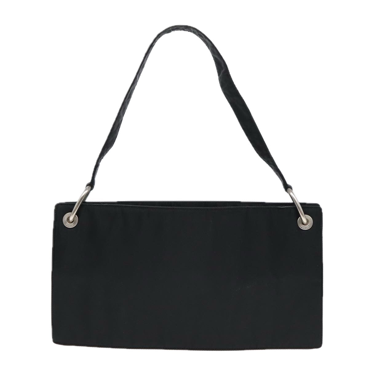 Luxury Prada Shoulder Bag Nylon Black Silver  bs17571