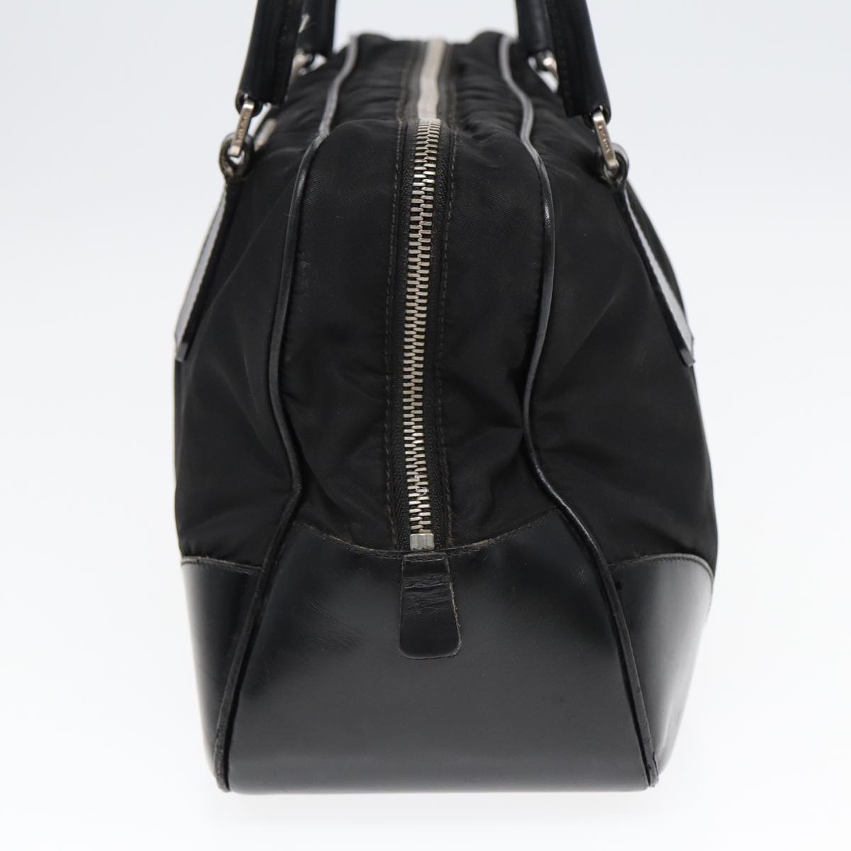Luxury Prada Hand Bag Nylon Black Silver  bs17572